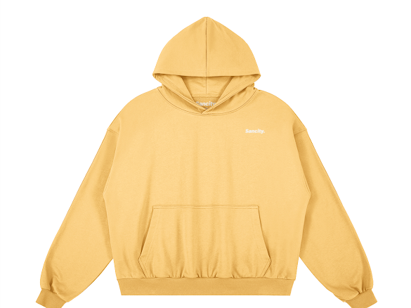 Basic Hoodie yellow.