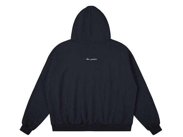 Basic Hoodie Navy Blue.