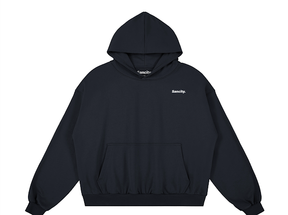 Basic Hoodie Navy Blue.
