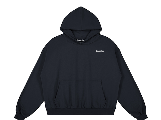 Basic Hoodie Navy Blue.