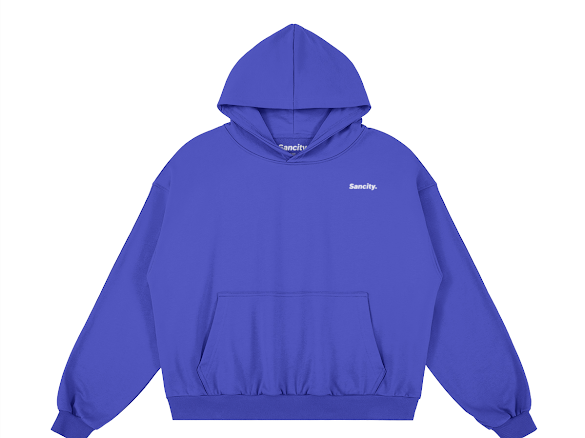 Basic Hoodie Blue.