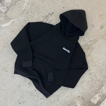 chase greatness hoodie black.